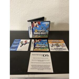 **NO GAME - CASE AND MANUAL ONLY* New Super Mario Bros Nintendo DS 2006